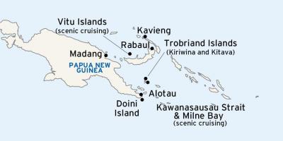 Քարտեզ алотау Պապուա-Նոր Գվինեայի