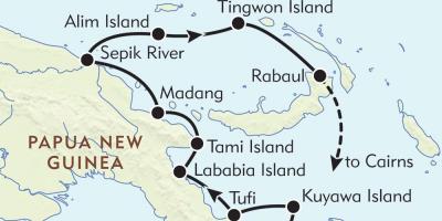 Քարտեզ рабаул Պապուա Նոր Գվինեա