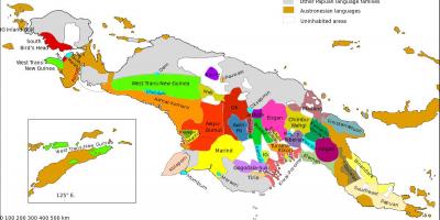 Քարտեզ ' Պապուա-Նոր Գվինեայի լեզուն 