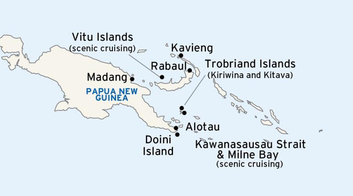 քարտեզ алотау Պապուա-Նոր Գվինեայի
