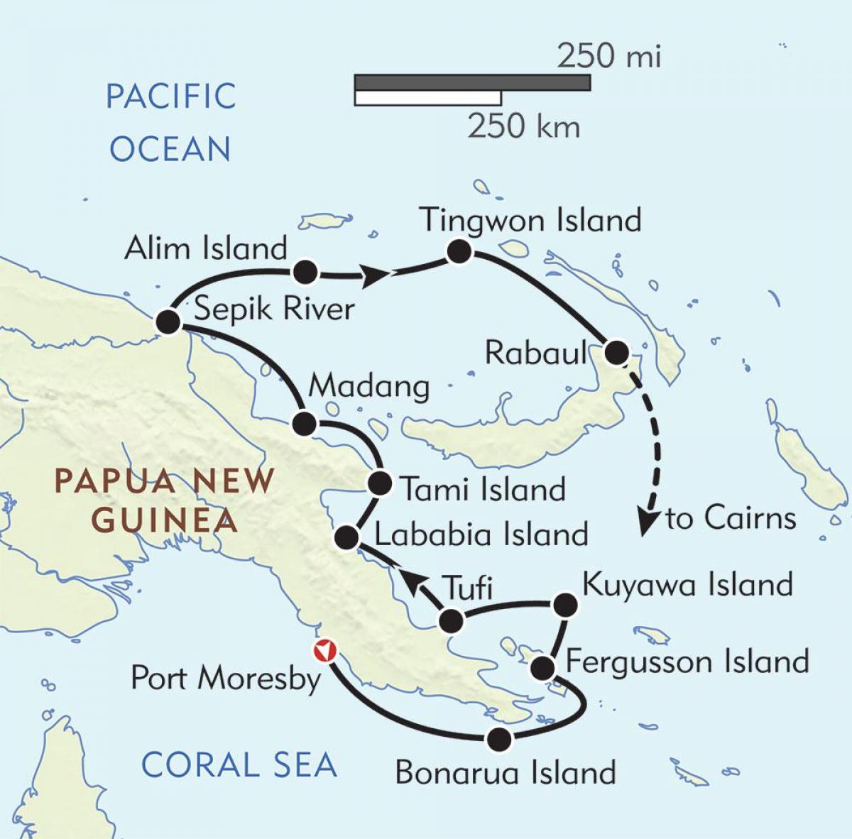 քարտեզ рабаул Պապուա Նոր Գվինեա