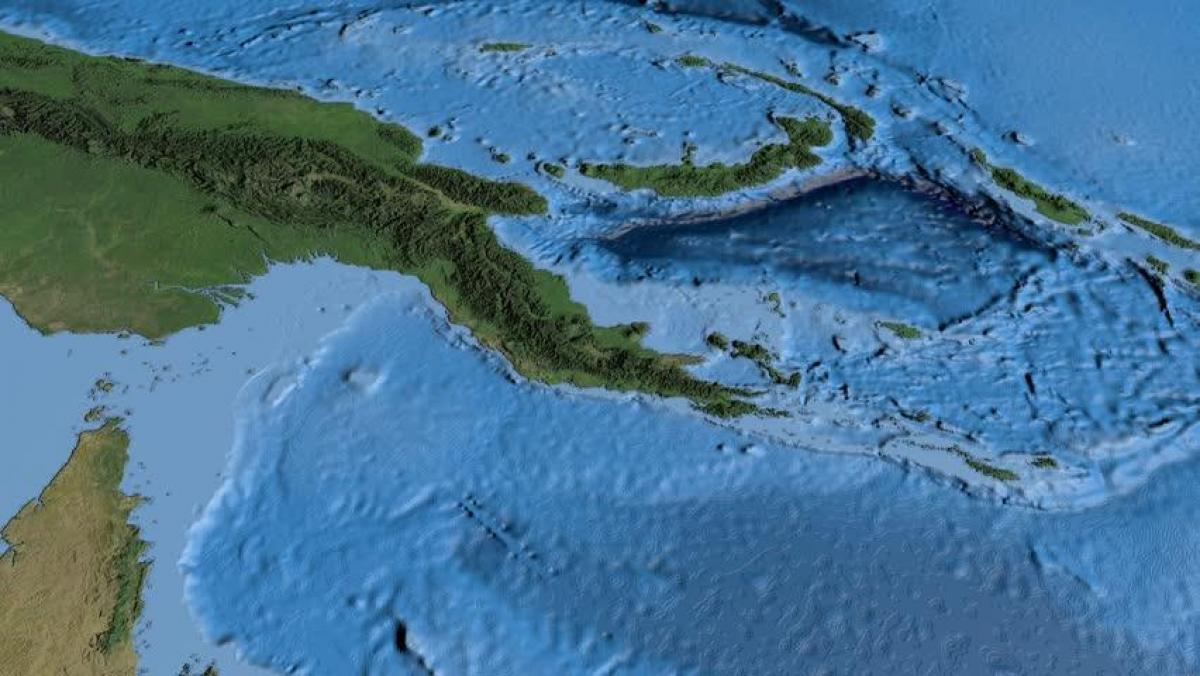քարտեզ արբանյակային քարտեզ է Պապուա-Նոր Գվինեայի
